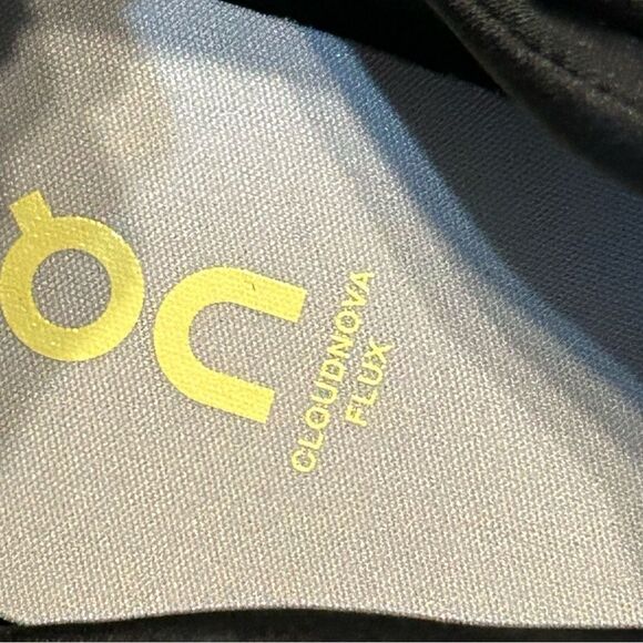 ON CLOUDNOVA FLUX black running athletic training lace up shoes sneakers womens - Picture 6 of 8